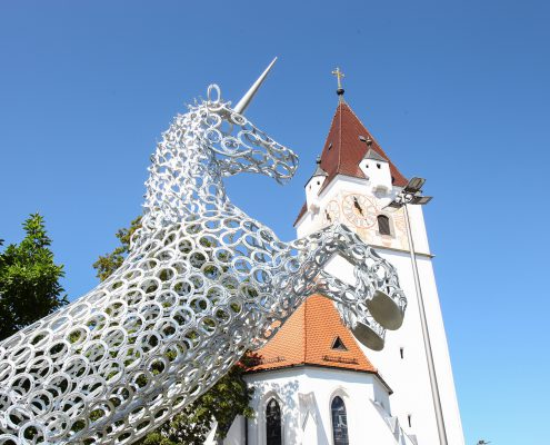 Perger Einhorn am Hauptplatz Einhorn in Perg