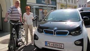 E-Bike & E-Auto beim 1. E-Mobilitätstag in Perg