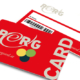 PERG-Card - Scheckkartenansicht Vor- und Rückseite