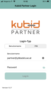 Startseite KUBID Partner-APP