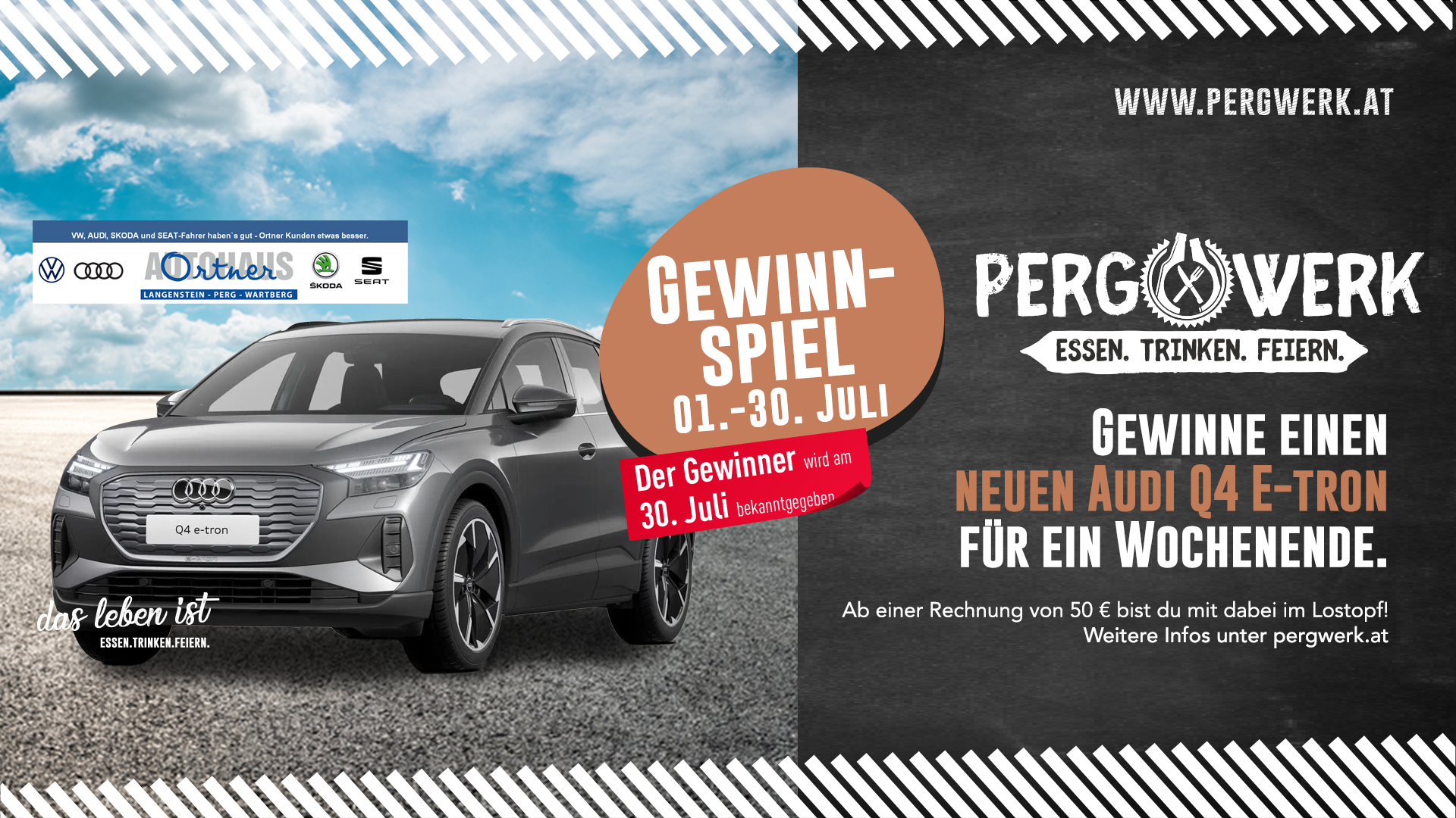 Gewinnspiel von PERGWERK - Schlussverlosung bei den Schnäppchentagen am 30.07.2021