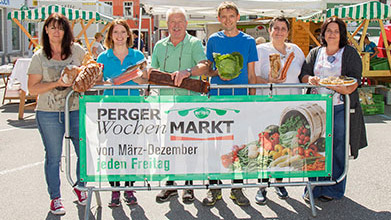 Perg Wochenmarkt Marktbeschicker Sommer 2022