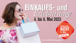 Werbesujet Einkaufs- und Erlebnistage 2023