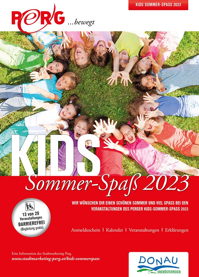 Kids Sommerspaß 2023 Titelseite Progrmm