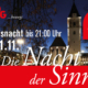Ankündigung für Internet "Die Nacht der Sinne" - Einkaufsnacht am 21.11.2025.